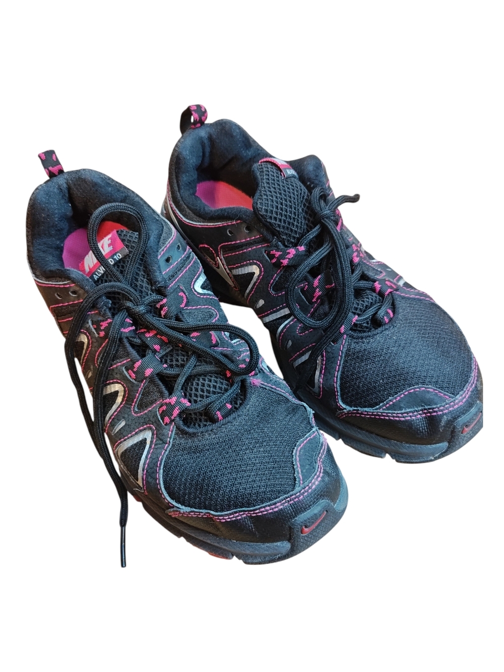 Nike Air Alvord 10 Trail Running Shoes Black Pink Silver Women’s 8.5